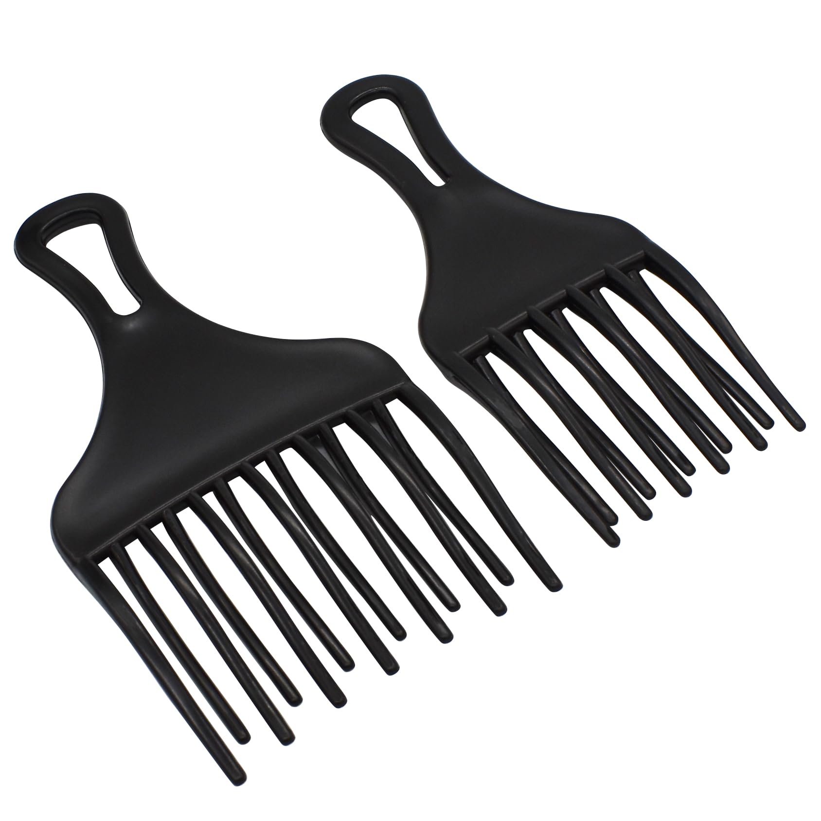 S&L Professional Afro Pick Comb - Wide Tooth Detangling Hair Fork Comb for Men, Women & Barber Salon