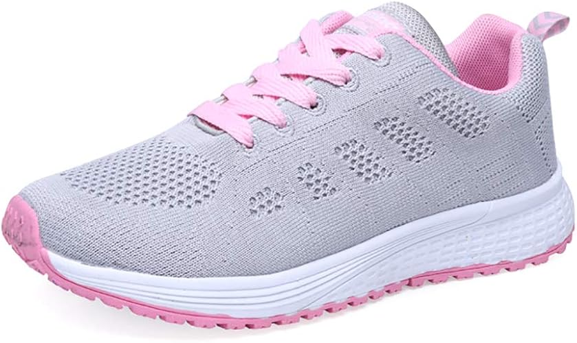 Amazon スニーカー 軽量 通気 ランニングシューズ レディース スニーカー スポーツシューズ 通勤 通学 日常着用 ピンク Orktree スニーカー
