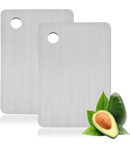 Amazon.com: Tivano Cutting Board, Tivano Titanium Cutting Boards for  Kitchen, Tavano Cutting Board, Double-Sided Stainless Steel Pure Cut for  Cutting Vegetables and Meat (S+L): Home & Kitchen