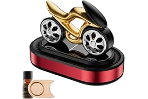 GINTBN Car Air Freshener,Motorcycle Shape Solar Rotating Car Diffuser with Natural Fragrance,Dashboard Aromatherapy Freshener