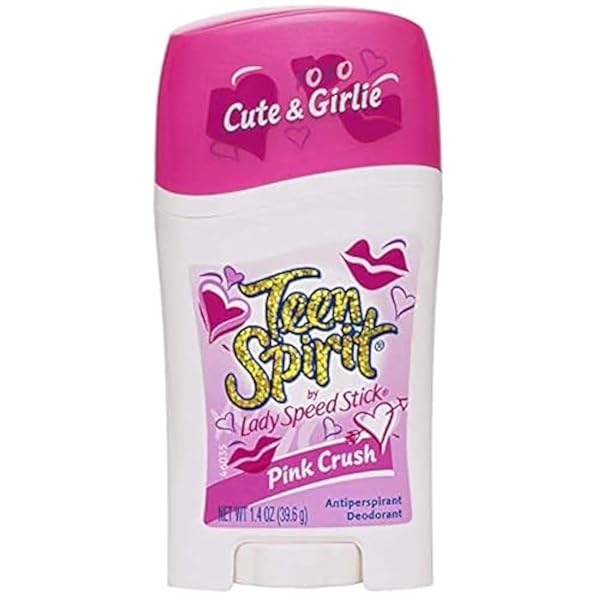 TEEN SPIRIT ANTI-PERSPIRANT DEODORANT STICK, PINK CRUSH, 1.4 OUNCE (PACK OF 3)