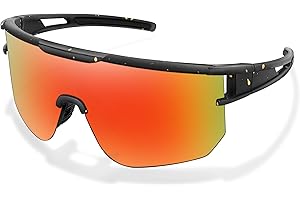 Licputalch Sports Polarized Sunglasses for Men and Women, UV 400 Cycling Glasses for Baseball Fishing Running Driving