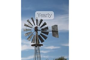 Yearly: Blank Monthly Calendars- Windmill