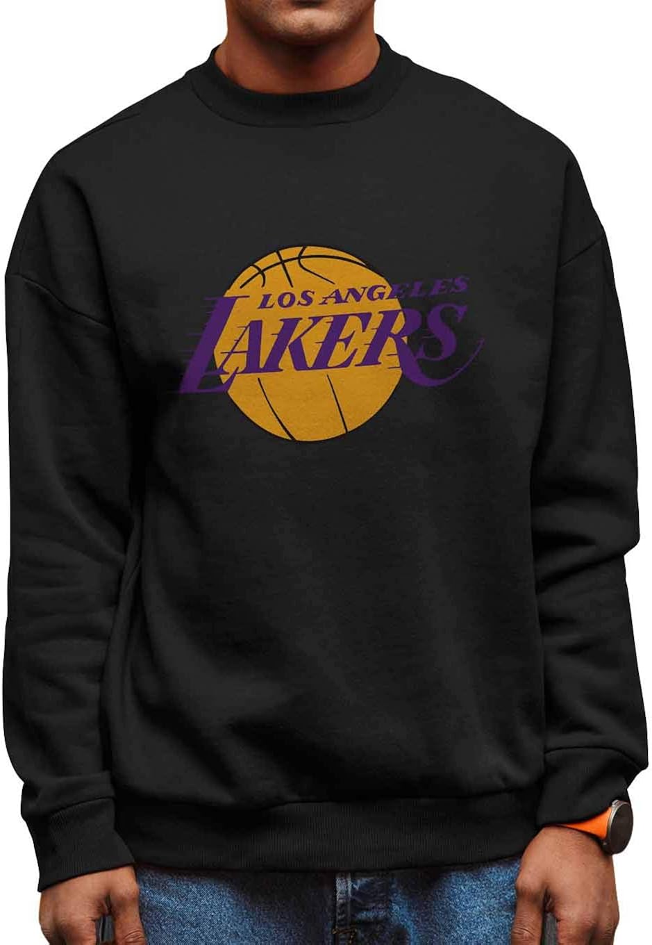 lakers crewneck sweater