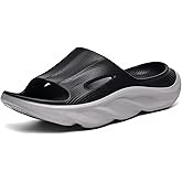 AnyuTech Recovery Slides for Men and Women - Orthopedic Sandals with Arch Support & Thick Cushion, Plantar Fasciitis Slippers, Lightweight Non-Slip Slides for Post-Workout Recovery