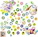 Easter Crafts Assortment Kit with 500 Easter Stickers, 172 Easter Shapes Adhesive, 36 Easter Theme Temporary Tattoos and 6 Easter Stampers (over 700 pieces)