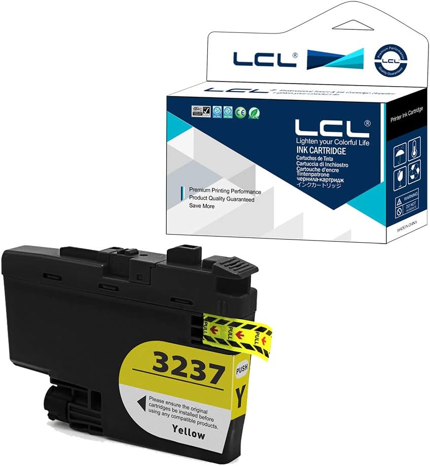 LCL Compatible Ink Cartridge LC-3237 LC3237 XL LC3237XL LC-3237Y LC3237Y (1 Yellow) Replacement for Brother MFC-J5945DW MFC-J6945DW MFC-J6947DW HL-J6000DW HL-J6100DW