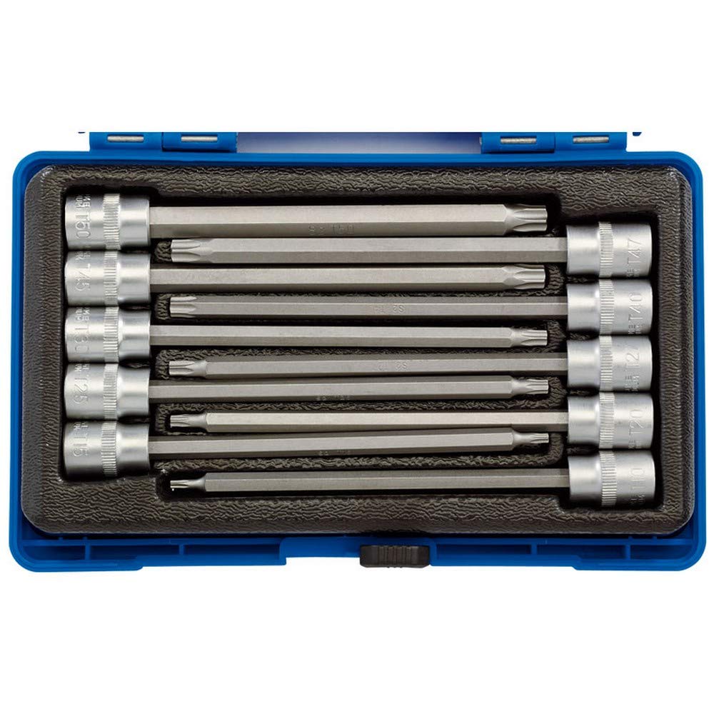 Draper 16311 TX-Star 3/8-Inch Square Drive 150 mm Socket Bit 10 Piece Set