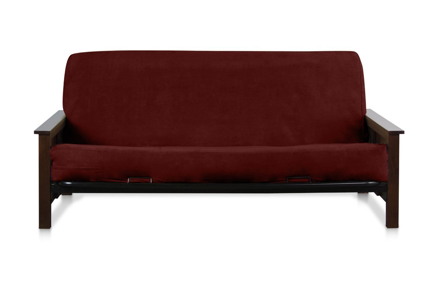 OctoRose Micro Suede Futon Cover Protector, Not Including Frame Or Mattress (Wine)