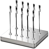 Magnetic Helping Hands, 10 Crocodile Clips, for Soldering &amp; Model Painting | 10 flexible rubber-coated alligator clips, magnetic base, steel box. Ideal for soldering, PCB holder &amp; model painting