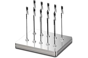 SIBLAIES Magnetic Helping Hands for Soldering - All-in-One Station with 10 Flexible Clips & Steel Box - Ideal for Soldering, Model Painting, PCB Holder (Silver)