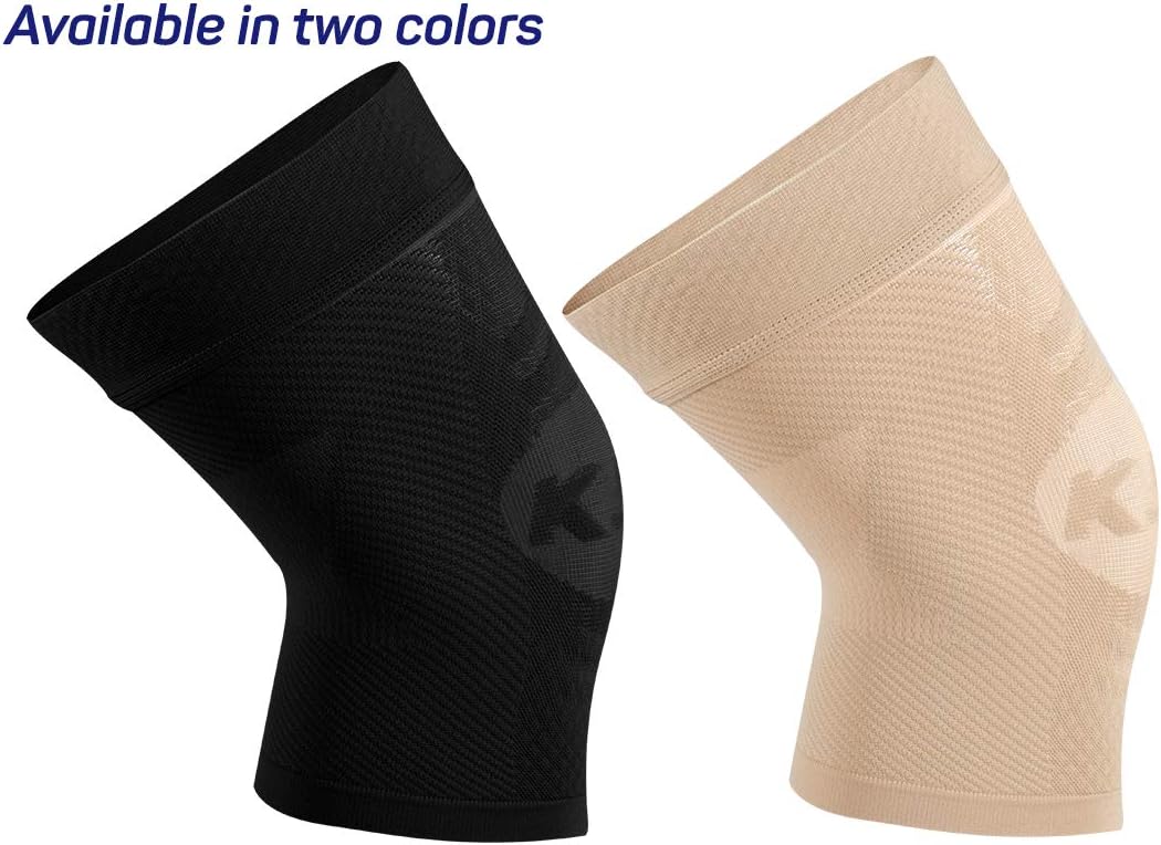 OrthoSleeve KS7 Compression Knee Sleeve for Knee Pain Relief, Aching Knees, patellar tendonitis and Arthritis Relief (Small, Single, Natural): Industrial & Scientific