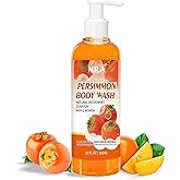 MR.A Persimmon Body Wash for Strong Body Odor, Persimmon Liquid Soap for Old People Smell, Nonenal Eliminator Purifying & Deodorizing Wash 10FL OZ