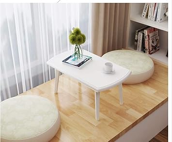 Amazon Co Jp Gui モダン ミニマリストコーヒーテーブル クリエイティブ Tatami スモールティーテーブル 多機能折りたたみ式ティーポット ミニレイジーテーブル ホワイト 60cm スポーツ アウトドア