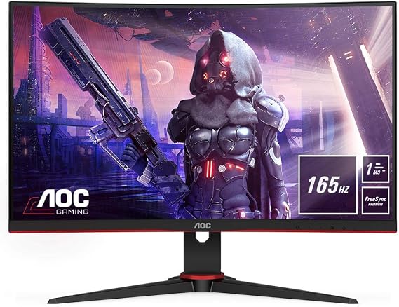 AOC C24G2AE - 24 Inch FHD Curved Gaming Monitor, 165 Hz, 1 ms MPRT, VA ...