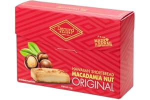 DIAMOND BAKERY Hawaiian Shortbread Macadamia Nut Cookies, Original 4 ounce (113g)