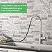 PAKING Kitchen Faucet, Kitchen Sink Faucet, Sink Faucet, Brushed Nickel Kitchen Faucets with Pull-Down Sprayer, Stainless Steel Bar Kitchen Faucet, Sweep Spray