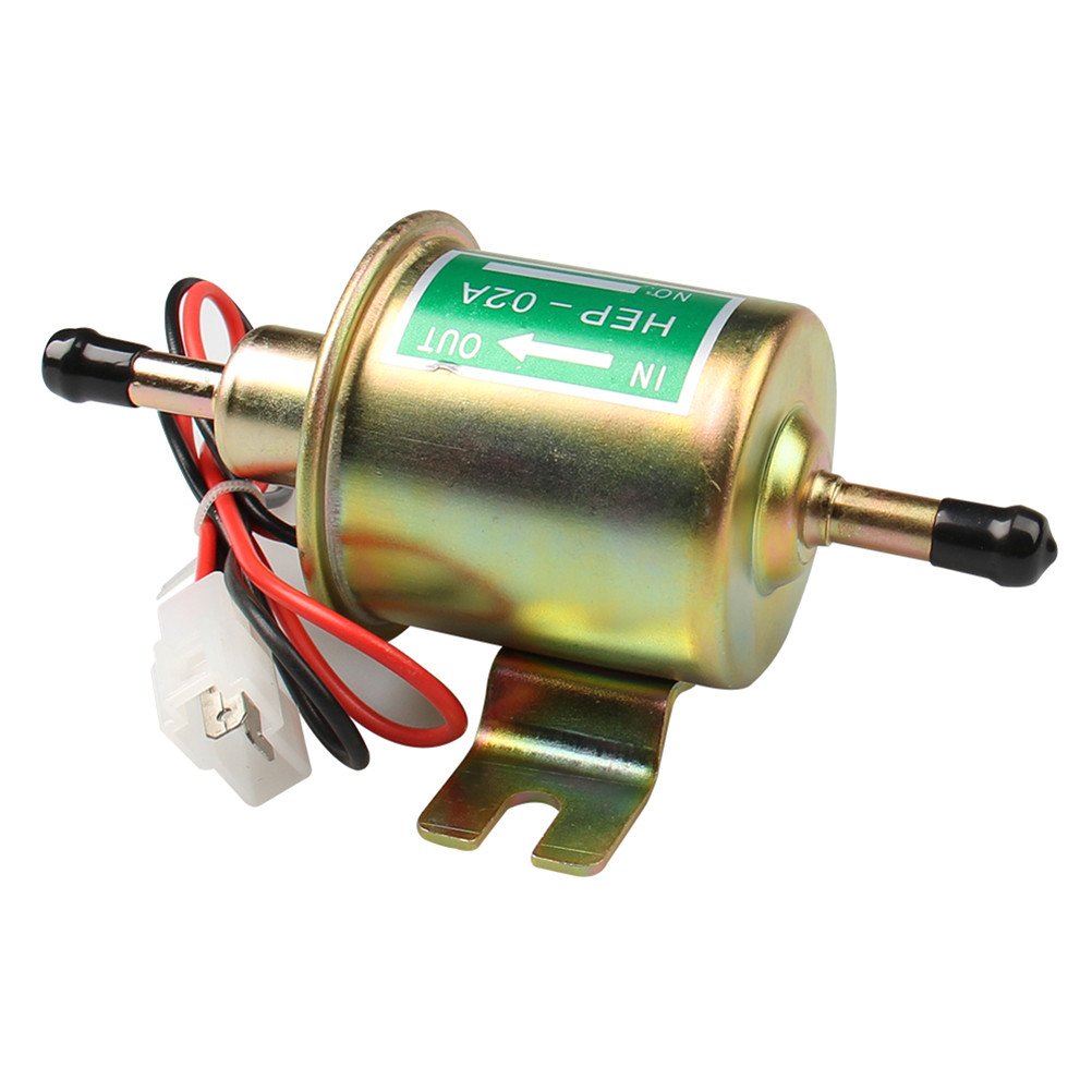 Electric Fuel Pump 12V Universal Metal 47 PSI Low Pressure Inline Fuel