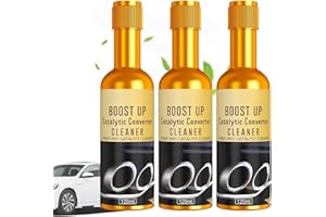 ERGERY Glamatic Catalytic Cleaner, Glamatic Boost up Catalytic System Cleaner, Fuel & Exhaust System Cleaner, Catalytic Converter Cleaning Solution, Engine Carbon Cleaner for Performance Optimization(3PCS)