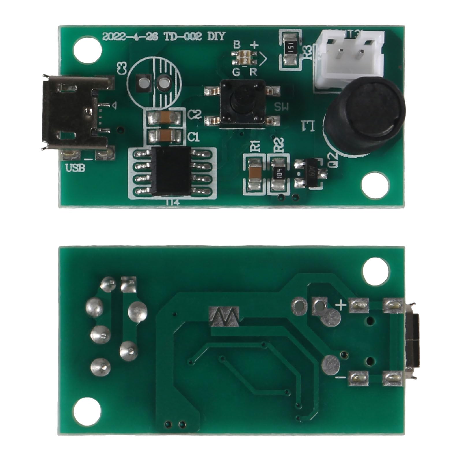 XIITIA 3pcs 5V USB Humidifier Atomization Module Driver Board, USB Spray Module Circuit Board Atomization Module Atomization Plate Circuit Board for Home for Family and DIY Experimental Equipment