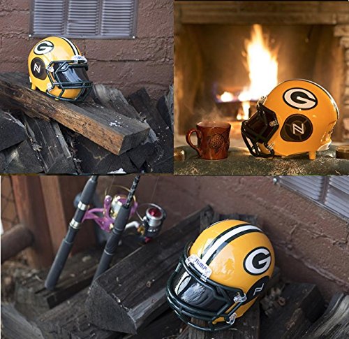 NIMA Portable Bluetooth Speaker, NFL Football Helmet Stereo Small(Entry-Level) Wireless Speaker with Built-in Mic, Hands-free Call, LOUD HD Sound and Bass - Green Bay Packers