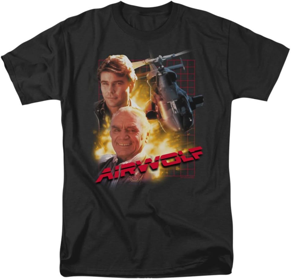 Airwolf Cast Photo 80s NBC TV Show T-Shirt Tee