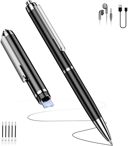 Dictaphone numérique 64 Go, appareil d'enregistrement ZIPCIDE 4800 heures avec lecture, réduction du bruit, dictaphone pour conférences, réunions Dictaphone numérique 64 Go, appareil d'enregistrement ZIPCIDE 4800 heures avec lecture, réduction du bruit, dictaphone pour conférences, réunions