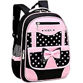 LANSHIYA Princess Bow Girls Backpack Elementary School Bag Kids School Travel Bag