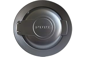 KYYET Matte Black Vapor Edition Fuel Gas Filler Door Cover Cap Compatible with 2008-2019 Challenger