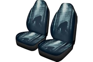 Pehede Car Seat Cover Mysterious Monster Front for Cars, Easy to Install Cover Set, Accessories Auto Trucks Van SUV,2 Packs