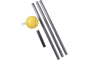 GAMESUN Tetherball and Rope,Full-Size Soft Touch, Portable Tetherballs with Soft Rope - Great Outdoor Game for Kids