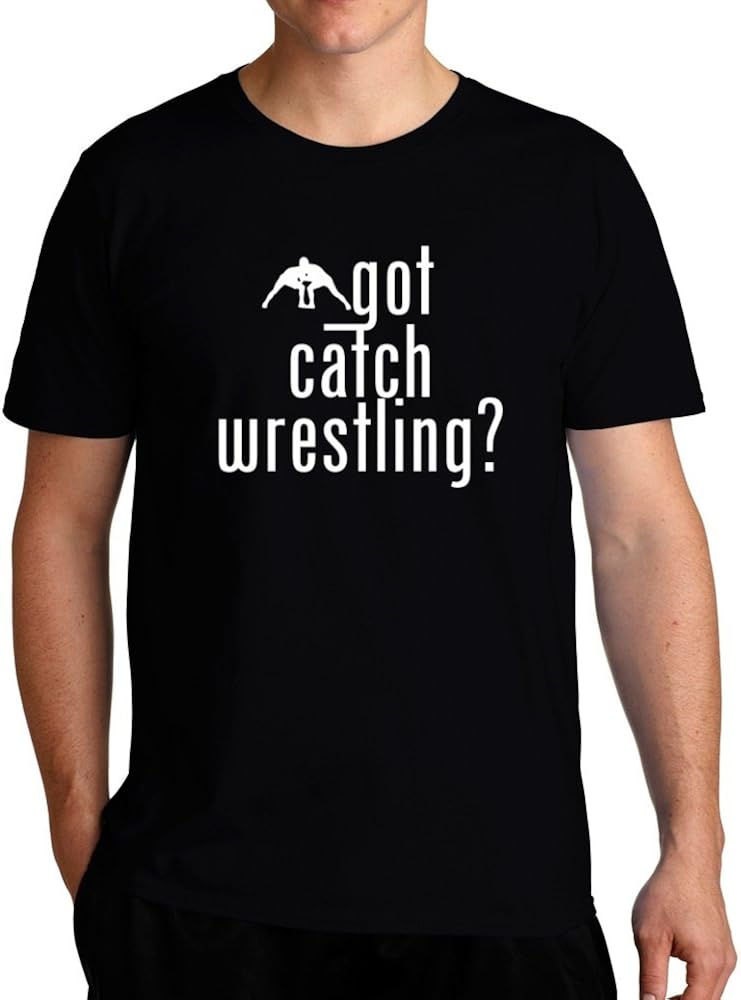 Eddany Got Catch Wrestling? Silhouette T-Shirt : Amazon.co.uk: Clothing