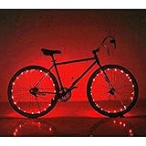 Soondar Super Bright 20-LED Bicycle Bike Rim Lights, Red