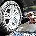 RotoScrub Long Reach Drill Brush Attachment, All Purpose for Car Tires, Toilets, Corners, Edges, Hard to Reach Areas, Heavy Duty Bristles