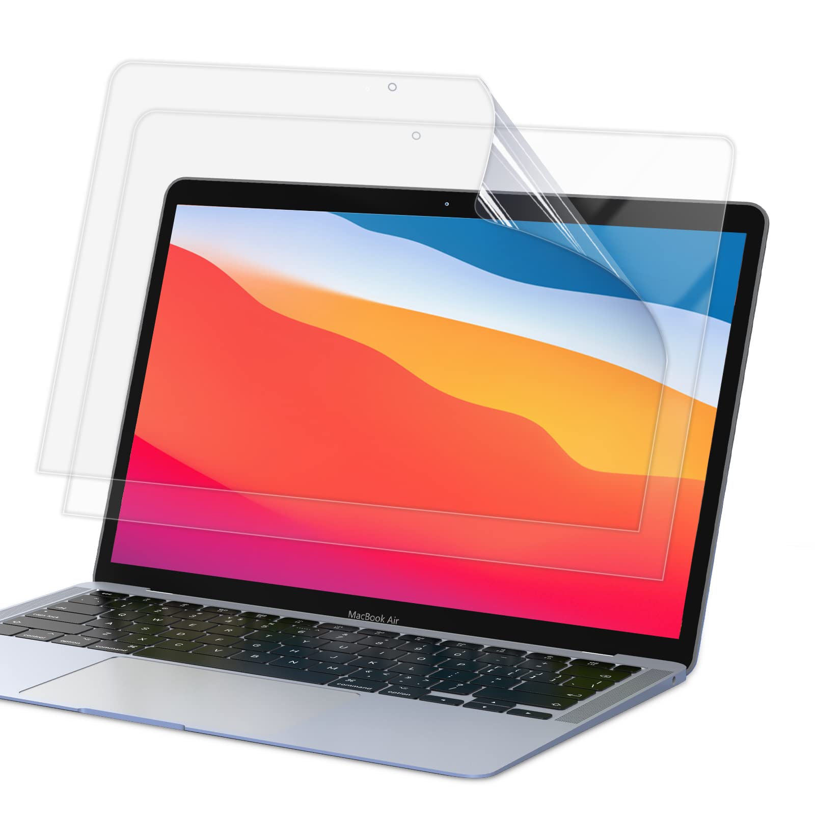 LENTION 2 Pack Screen Protector Compatible 2018-2020 MacBook Air 13 Inch/13.3 Inch with Thunderbolt 3 Ports A2337 (M1 Chip) /A2179/ A1931/ A1932 HD Clear Protective Screen Film