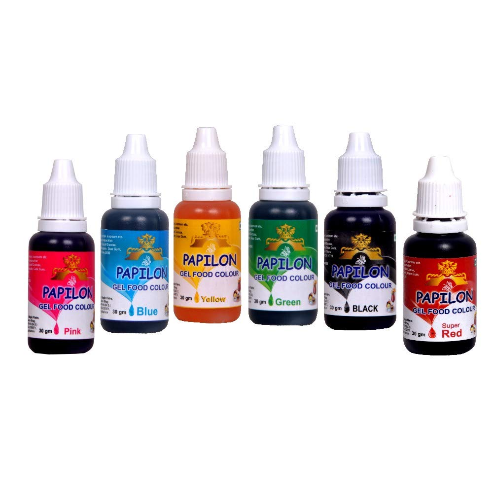 Papilon Concentrated Gel Food Color 6 X 30 G Amazon In Grocery Gourmet Foods