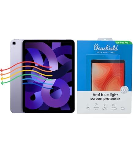 Film Protecteur Anti-lumière Bleue Pour IPad 2022-2025 11 Pouces – Lot De 2 – TPU Souple, Réduction 92% Lumière Bleue – Installation Sans Bulle