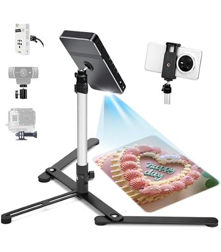 thumbnail image 2 of LenTok Overhead Tripod Mount For Camera Webcam Ring Light, Flexible Over Head Arm For IPhone With Phone Holder And Ball Head, Table Stand Accessory For Phone Video Recording Live Stream 2 of 11