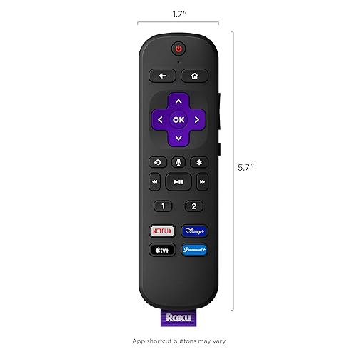 Roku Voice Remote Pro Rechargeable with Hands-free Voice