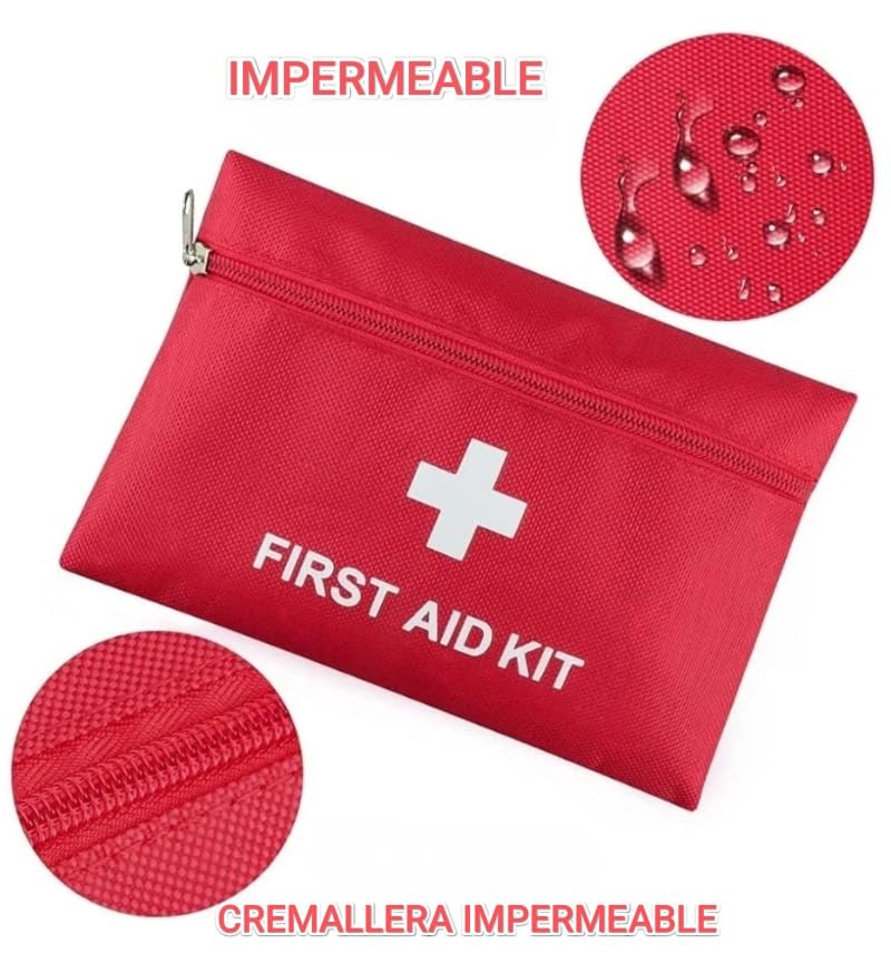 First aid kit, 50 pieces of different items approved for car home camping hunting travel outdoor hiking camping very complete (1)