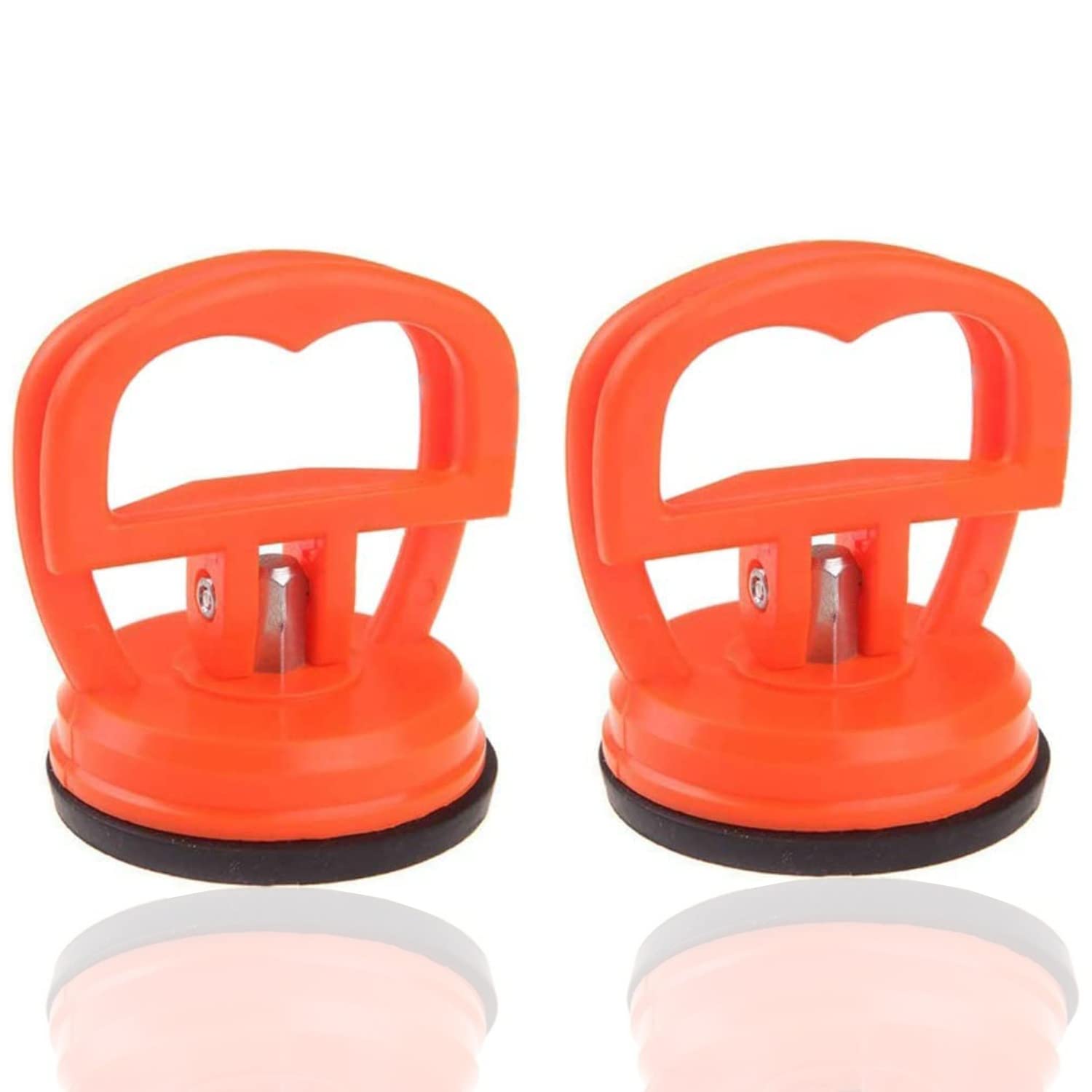 TOOLSTEK Wokin 2 Pcs Suction Cups Heavy Duty Dent Removal Kit MINI Suction Cup for Screen, Fridge and Tile Sucker Lifters Car Dent Remover Puller included Cleaning Cloth