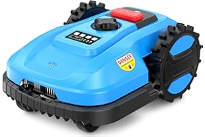 ACFARM 20V 4.0Ah Robotic Lawn Mower 1/4 Acre / 10,890 Sq. Ft, Automatic Lawnmower APP Control with Schedule, Self-Charging, Bluetooth Wi-Fi Connect, Cut to Edge