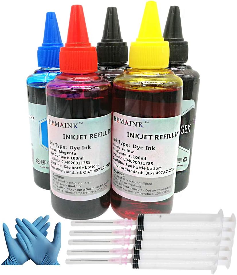HEMAINK Refillable Ink Cartridges and 5 Bottles Ink Compatible with PGI-580XXL CLI-581XXL,for Pixma TS6150 TS6151 TS6250 TS6251 TS6350 TS6351 TS705 TR7550 TR8550 TS9150 TS9155 TS9550 Printer - Image 4