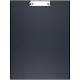 Acocony 11x17 Clipboard Vertical Extra Large Clipboard Low Profile Clip 11 x 17 Clipping Board PP Plactic Black Pack of 1