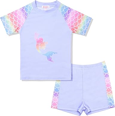 unicorn rash guard swimsuit