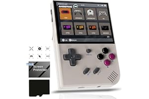 AIVUIDBS RG35XX Plus Linux Handheld Game Console 3.5'' IPS Screen, 35xx Plus with a 64G Card Pre-Loaded 6900 Games, RG35XX Plus Supports 5G WiFi Bluetooth HDMI and TV Output 3300mAh Battery