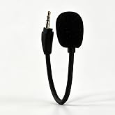 LEFXMOPHY Alpha2 Mic for HyperX Cloud Alpha 2 (2025) AJ5C7AA Microphone Piece Replacement 3.5mm Mike Accessory
