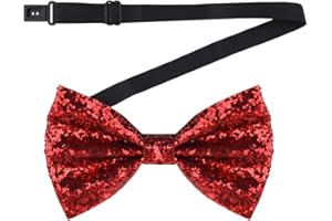 Gold Glitter Bow Tie for Boys Men Sparkly Christmas Bowtie for Party Wedding Bow Ties Adjustable Pretied Bow Tie Bling