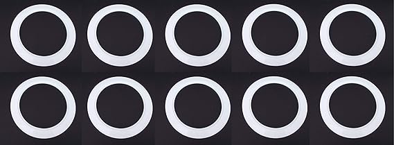 Trim Ring For 6 Recessed Light Can Fixtures 10 White Amazon Com