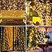 HONGM Solar String Lights 200 LED 75.5ft 8 Modes Waterproof Fairy Lights for Party, Christmas Tree, Curtains, Outdoors, Gardens, Wedding (2 Pack Warm White)